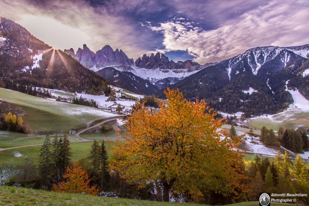 Val di Funes-Allo spuntar del sole
