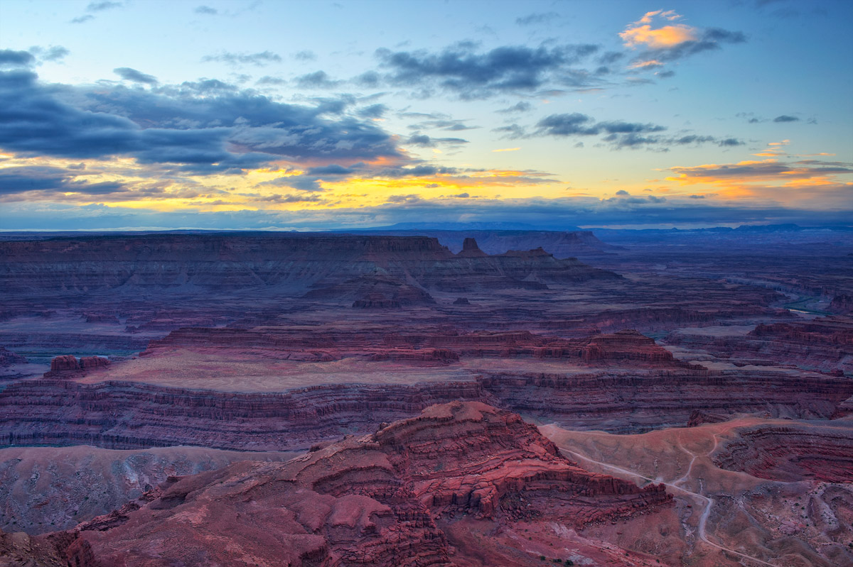 Dead Horse Point,prima dell'alba, Utah