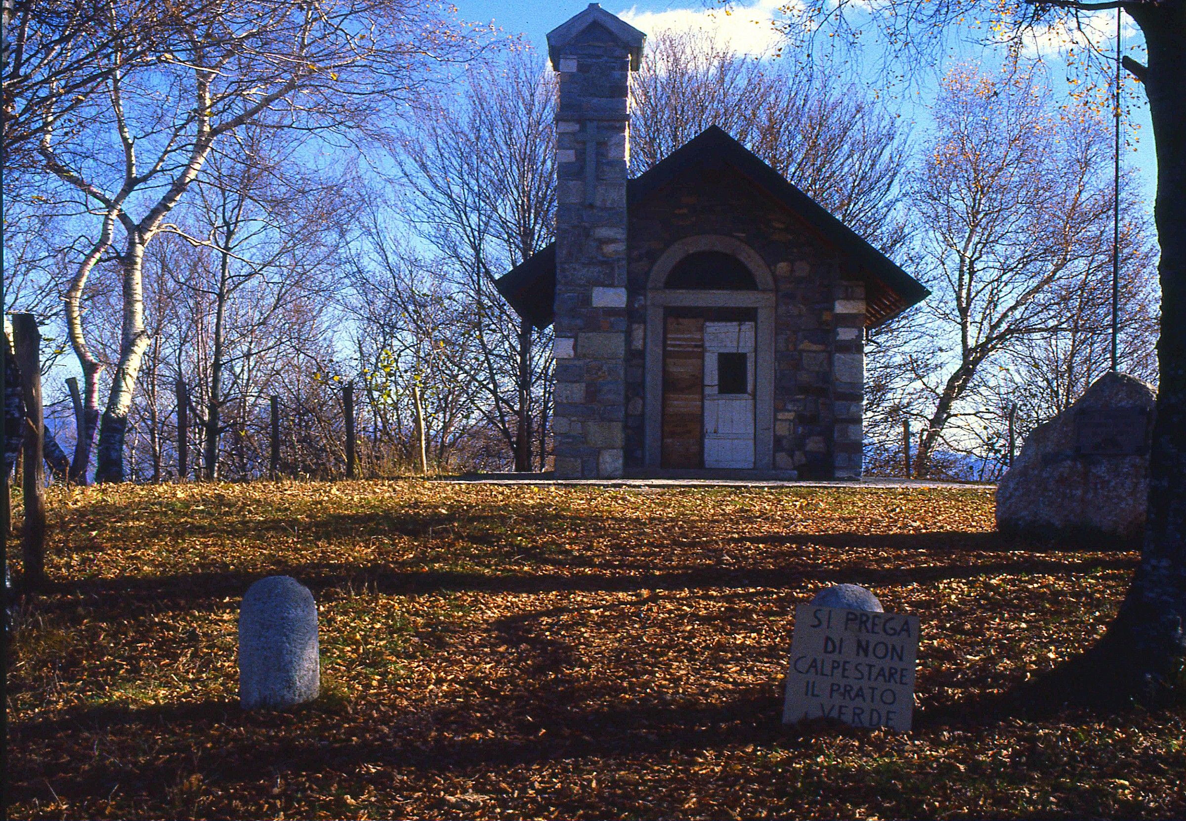 Sighignola church in winter