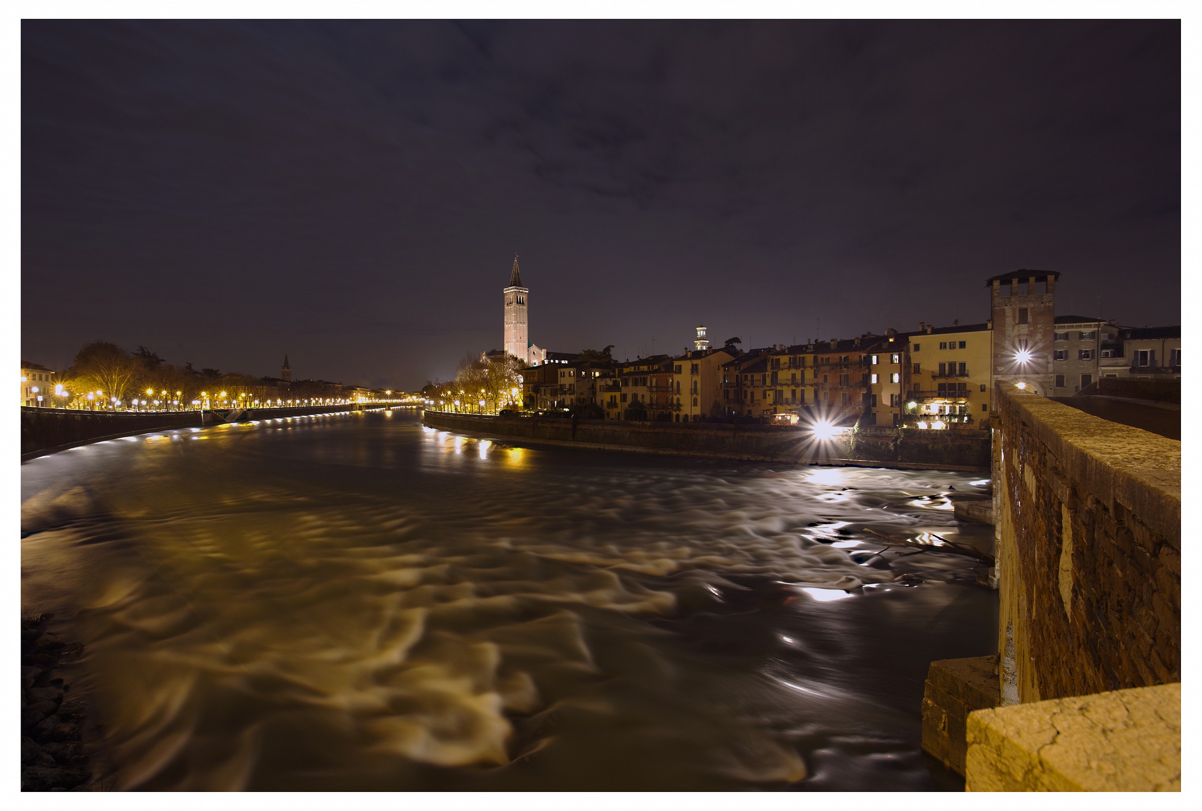 Veduta da ponte Pietra VR