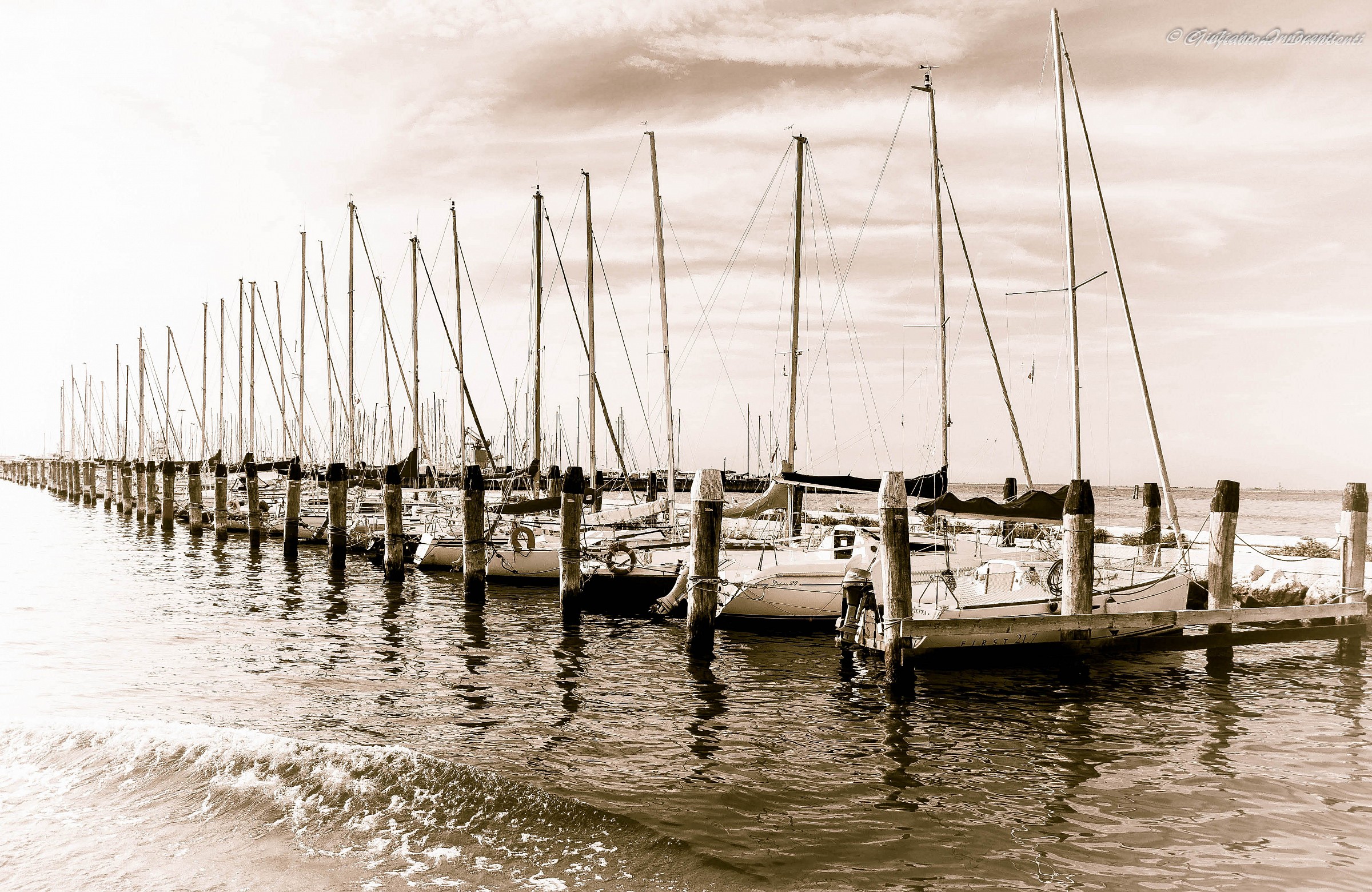 between poles, pylons and poles