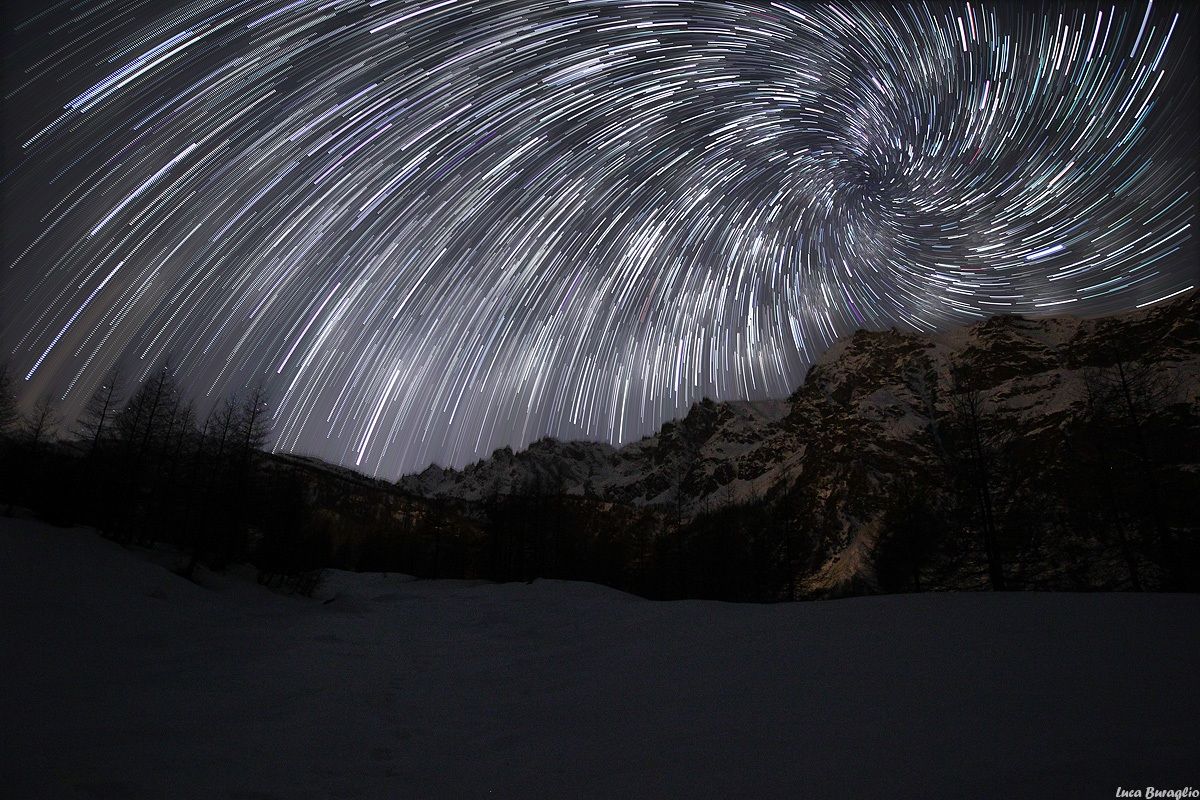 Il mio primo vortex startrail