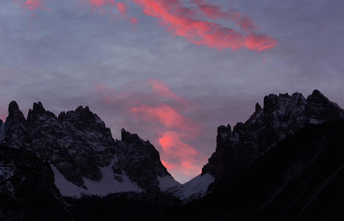 Sunset on the Friulian Dolomites