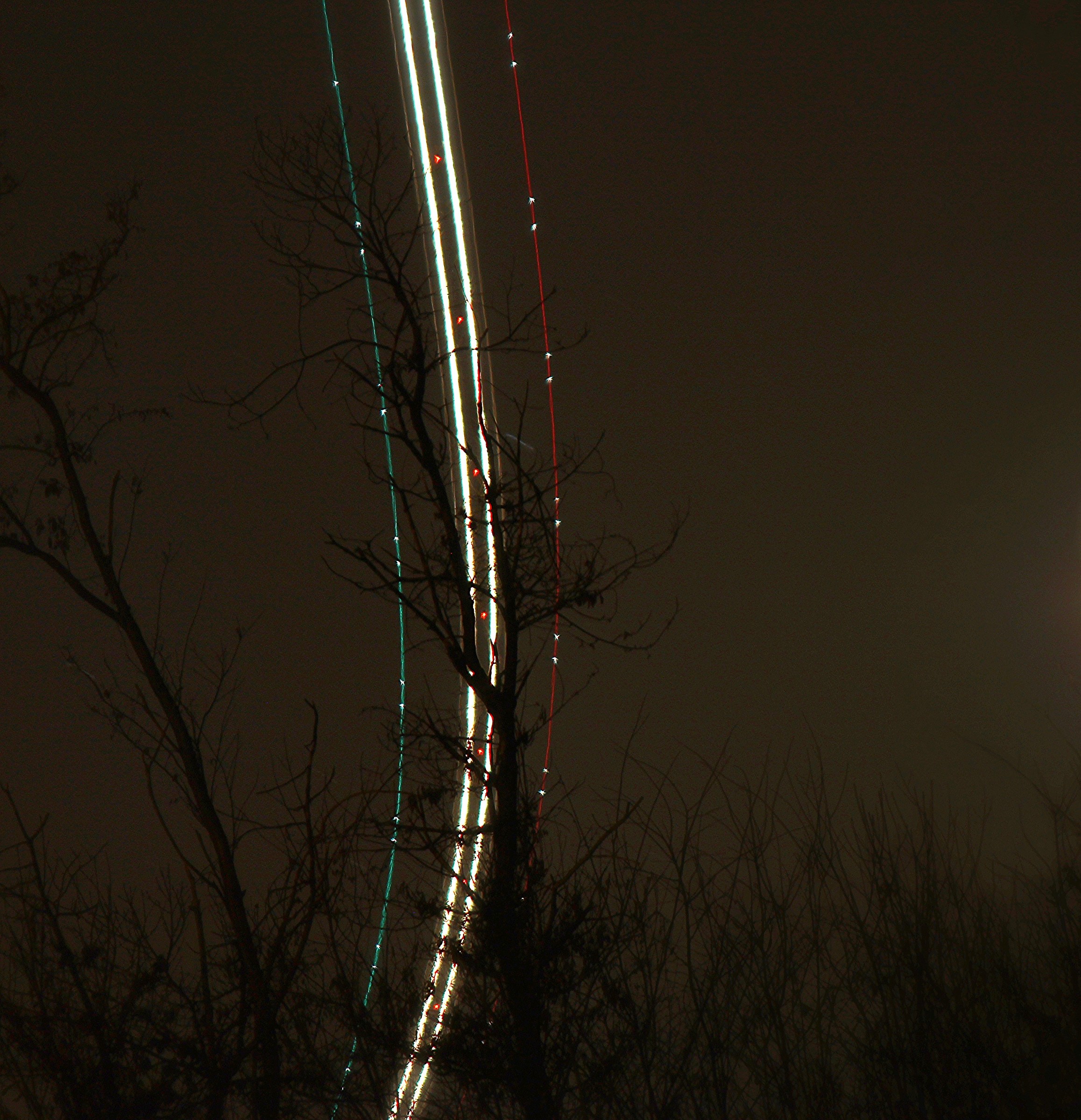 Scie di  luci volanti