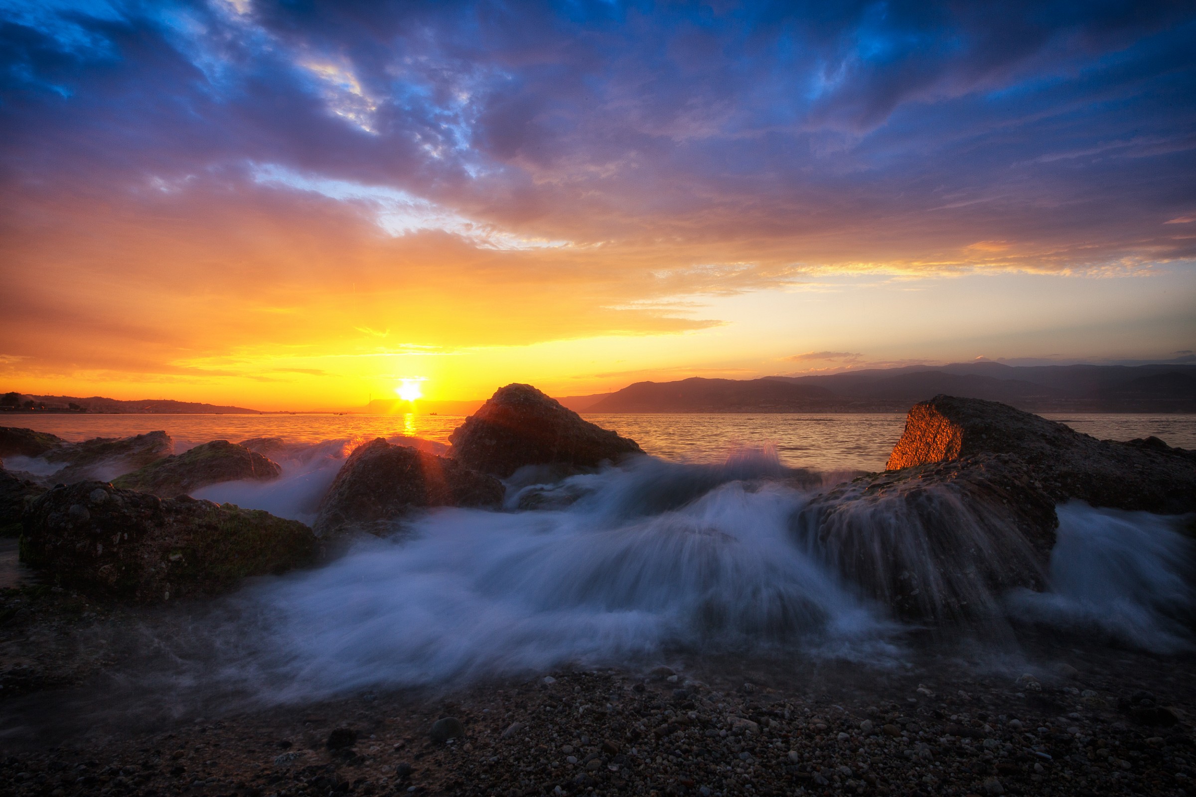 Dawn of the Straits of Messina