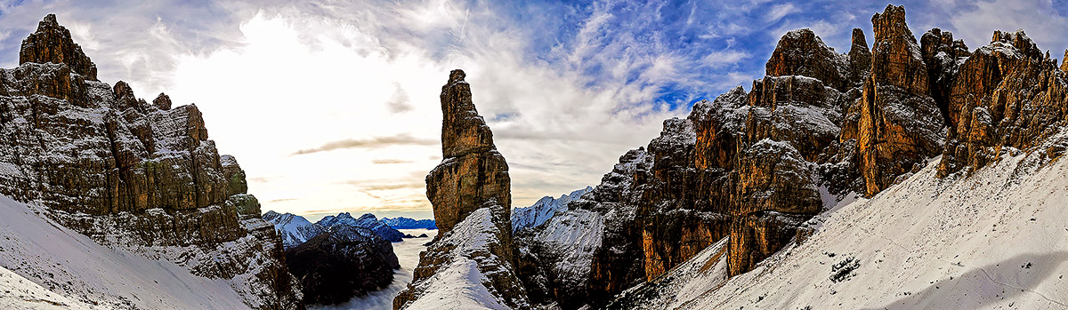 Panoramica dal Bivacco Perugini