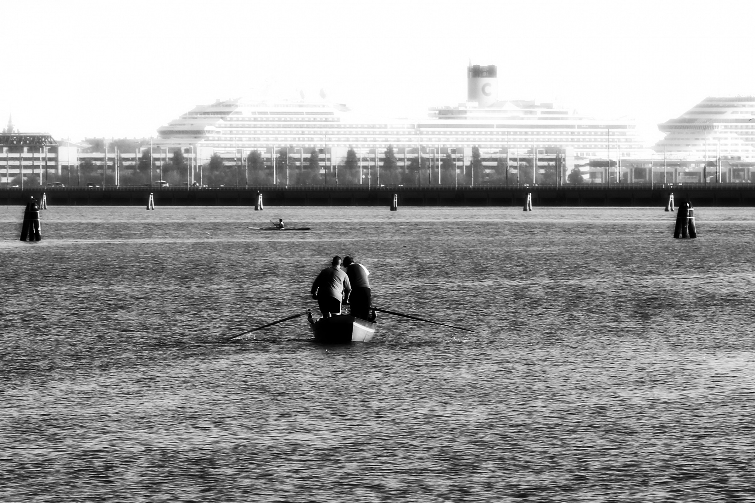 Venice lagoon David and Goliath