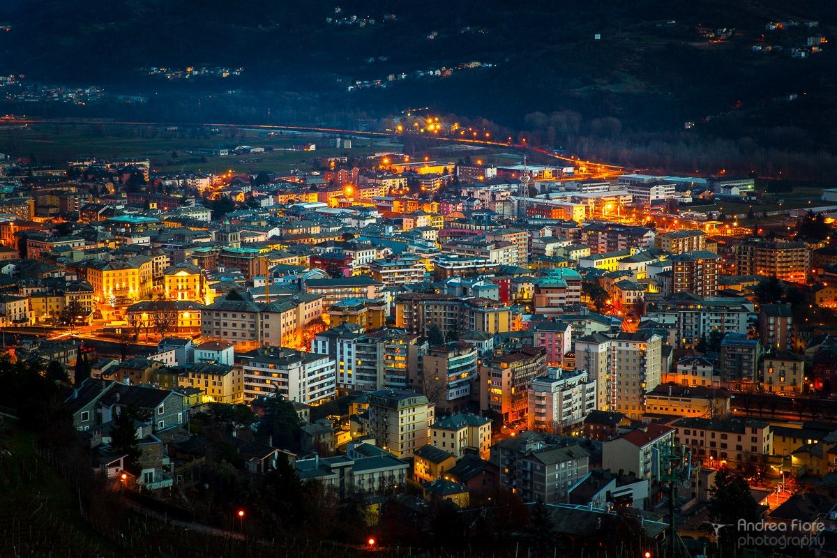 Sondrio blue hour