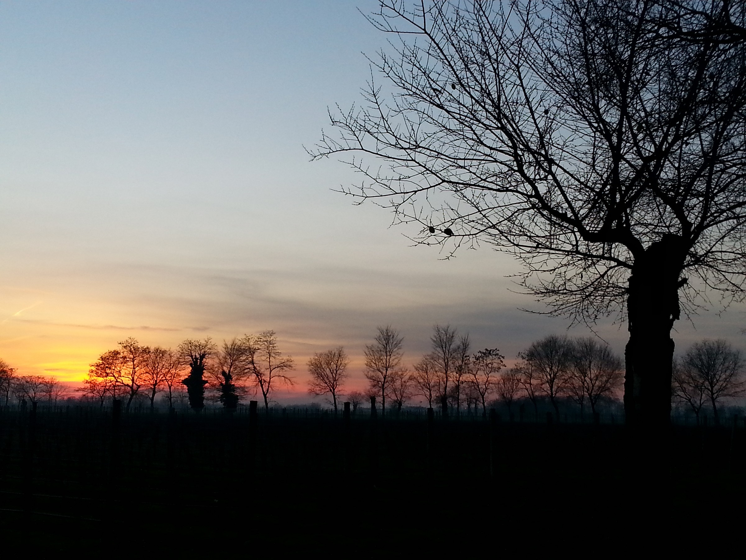 sunset area Spina hamlet. of Erbusco