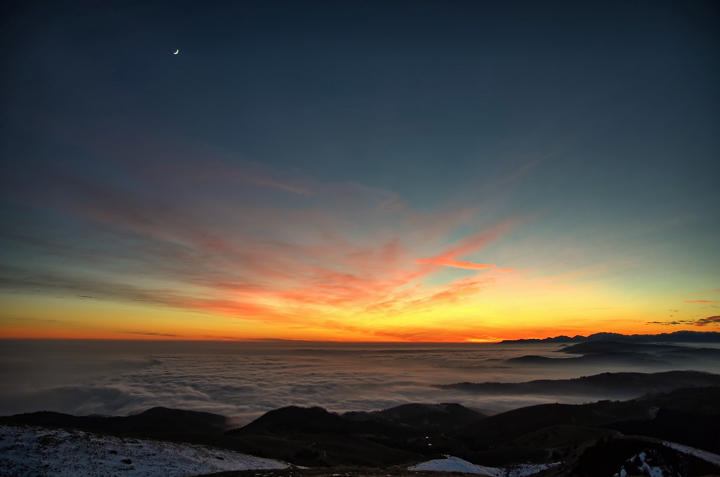 Tramonto di Natale da Cima Grappa 2