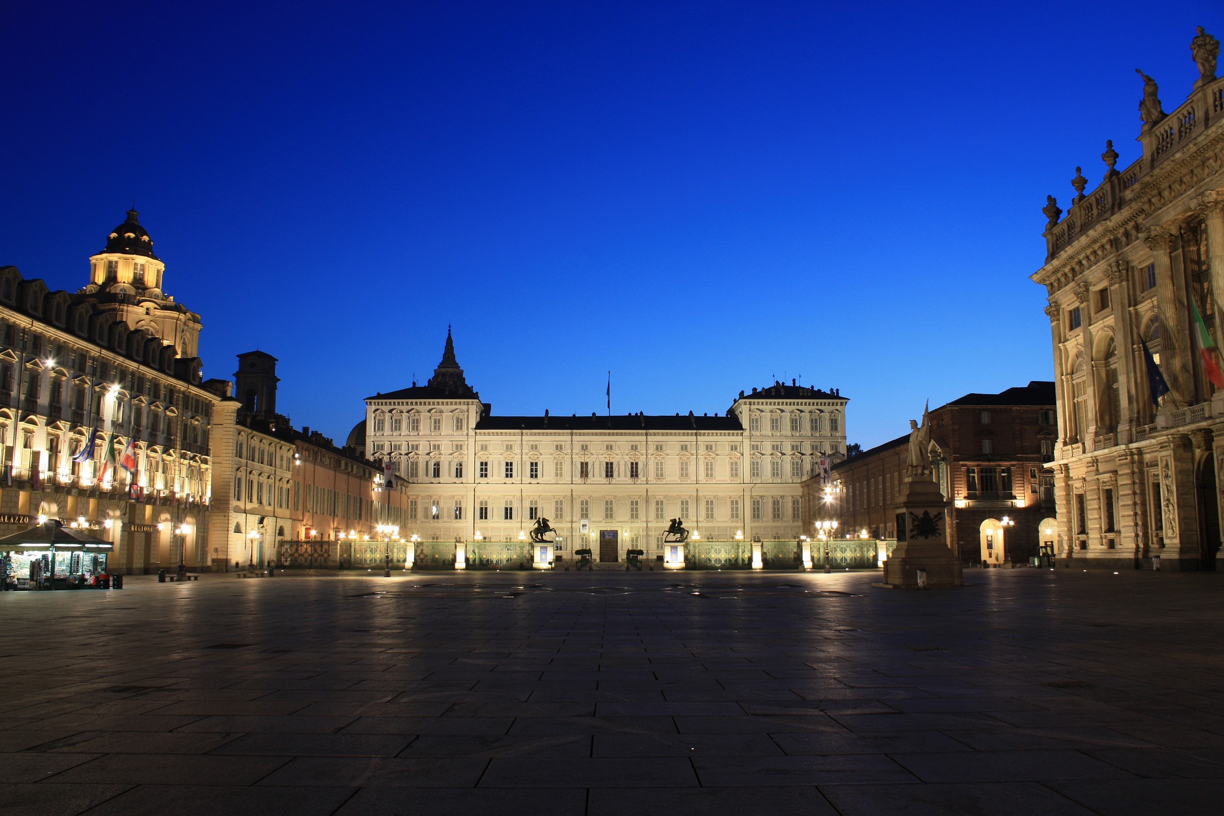 Alba in the Piazza Castello