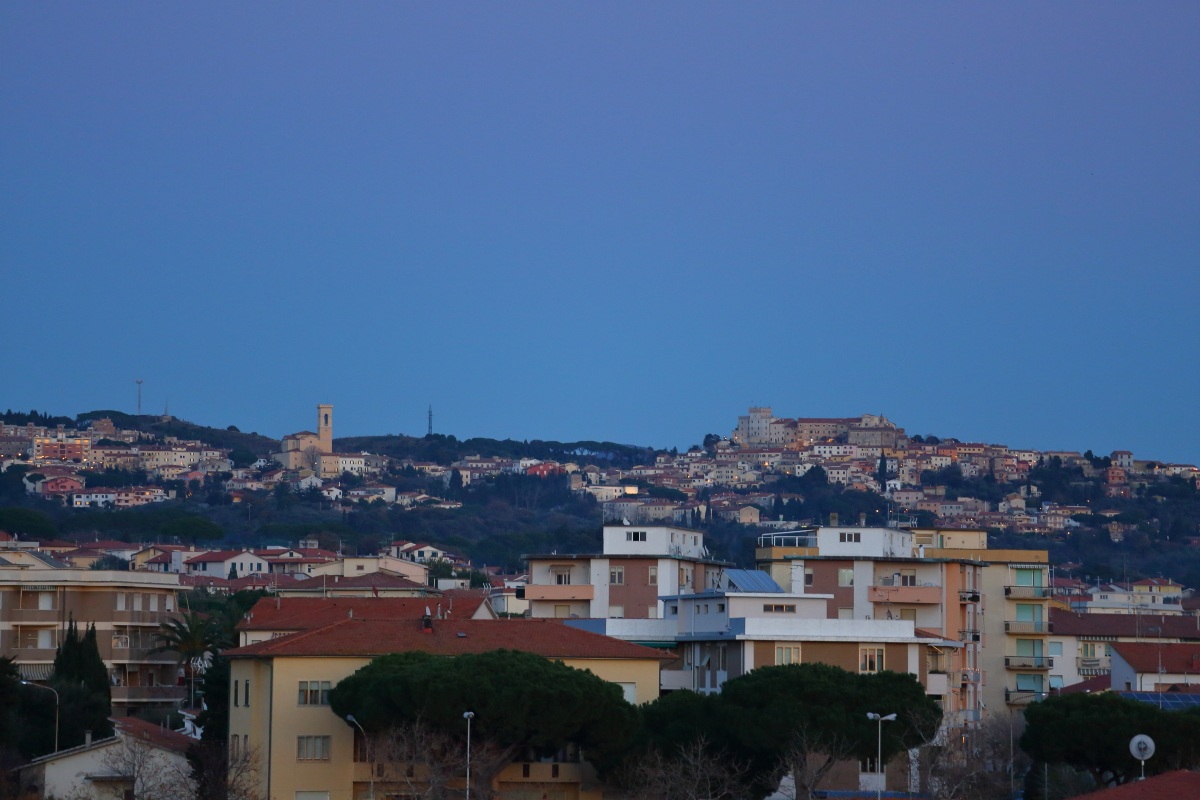 Rosignano Marittimo al tramonto