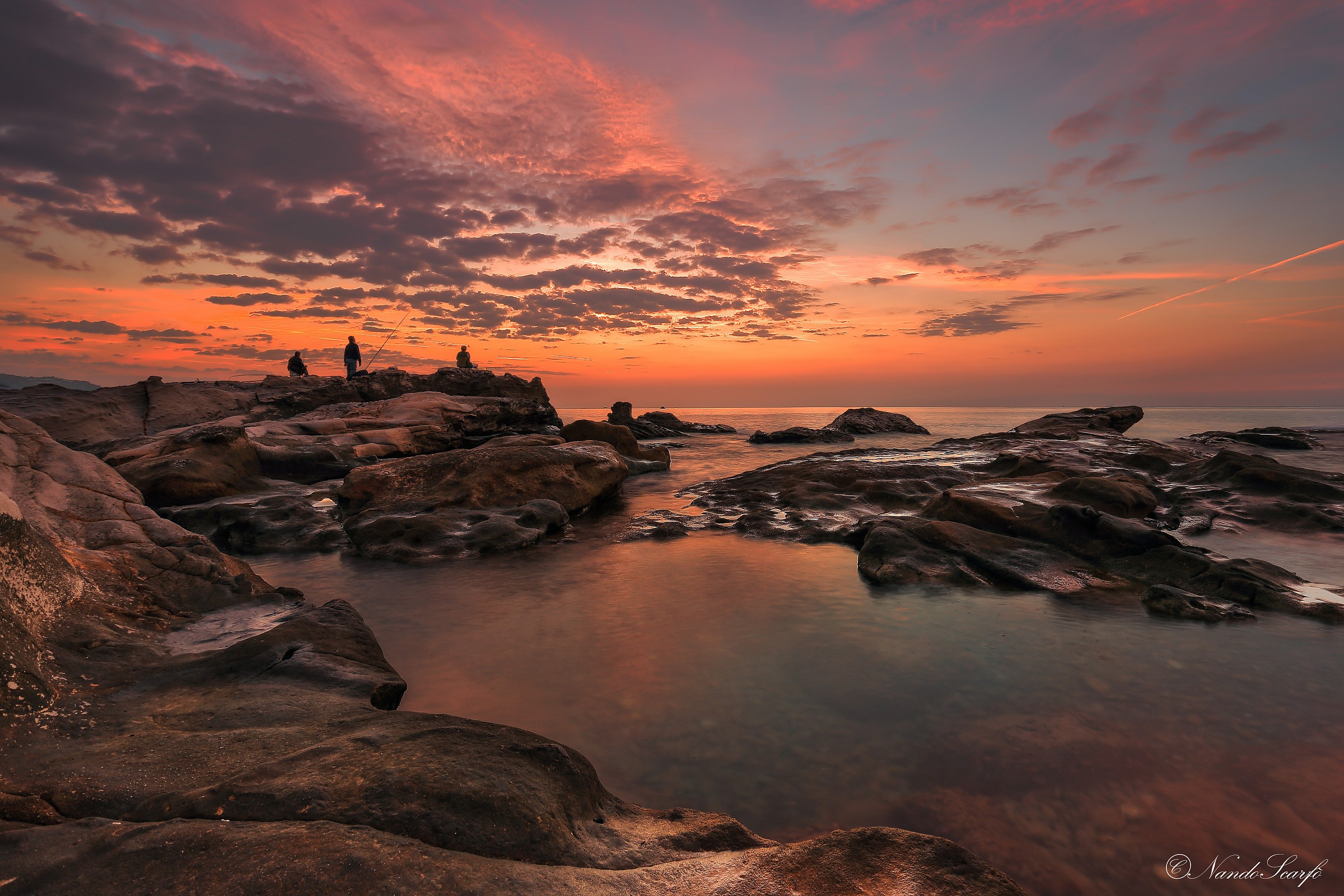 the first colored lights ..