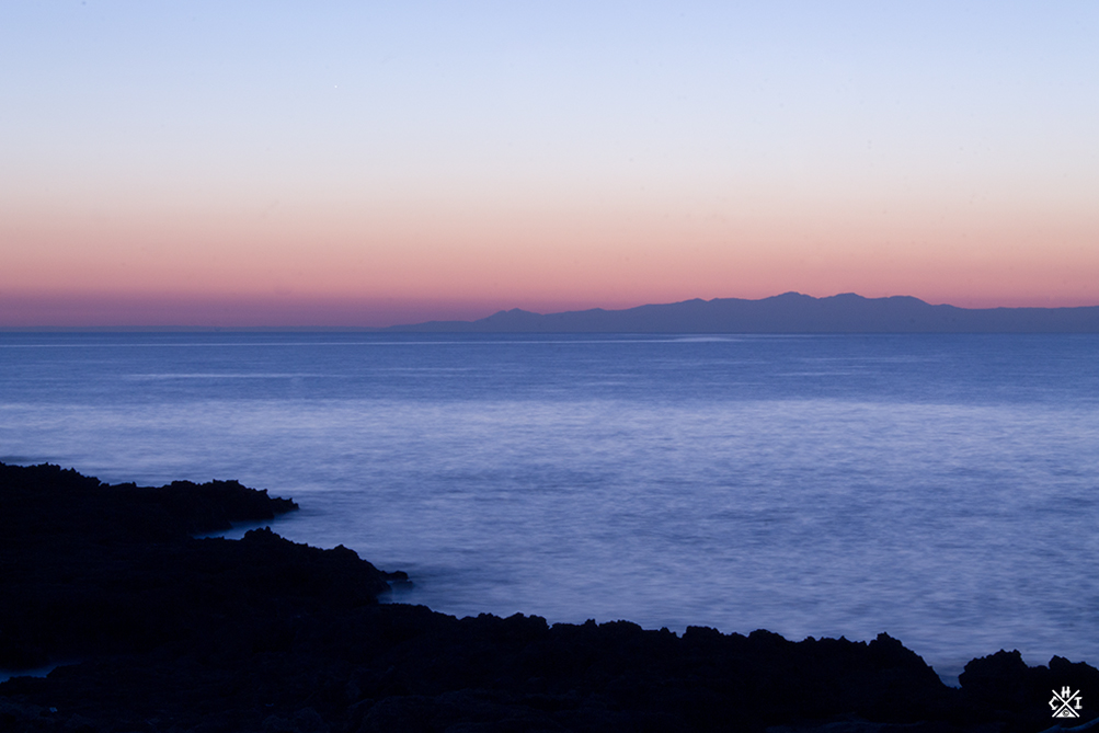 Tramontato e montagne