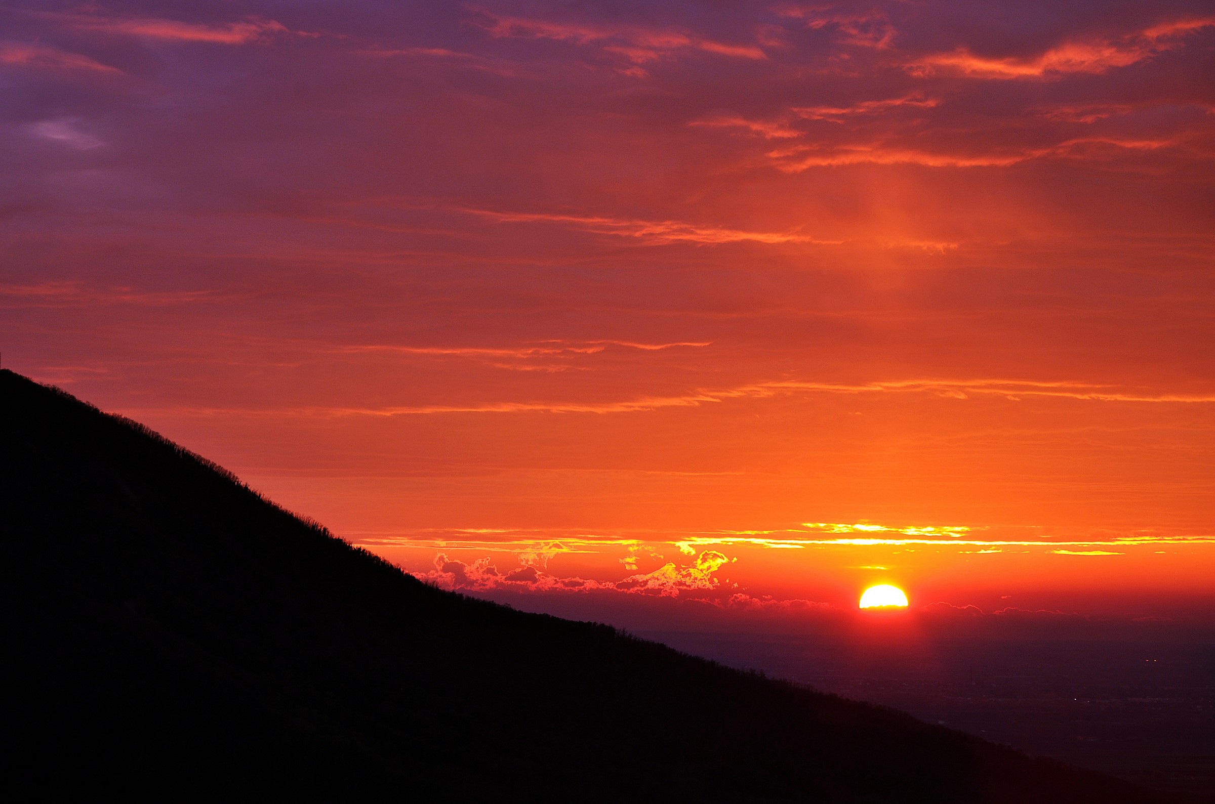 Colori incredibili al tramonto