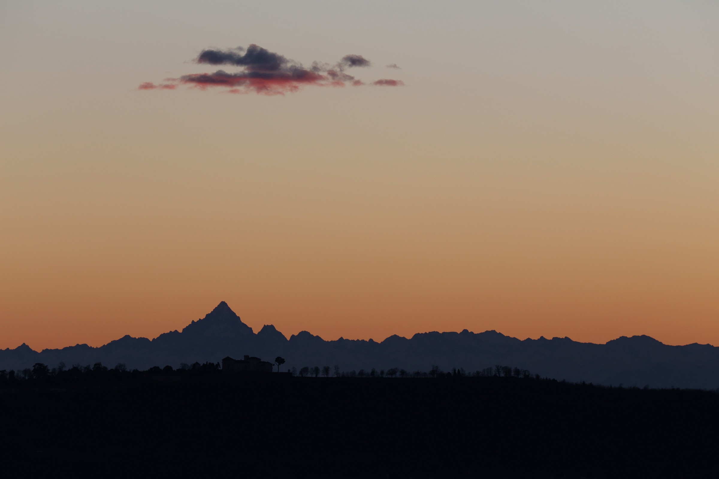 tramonto sul Monviso