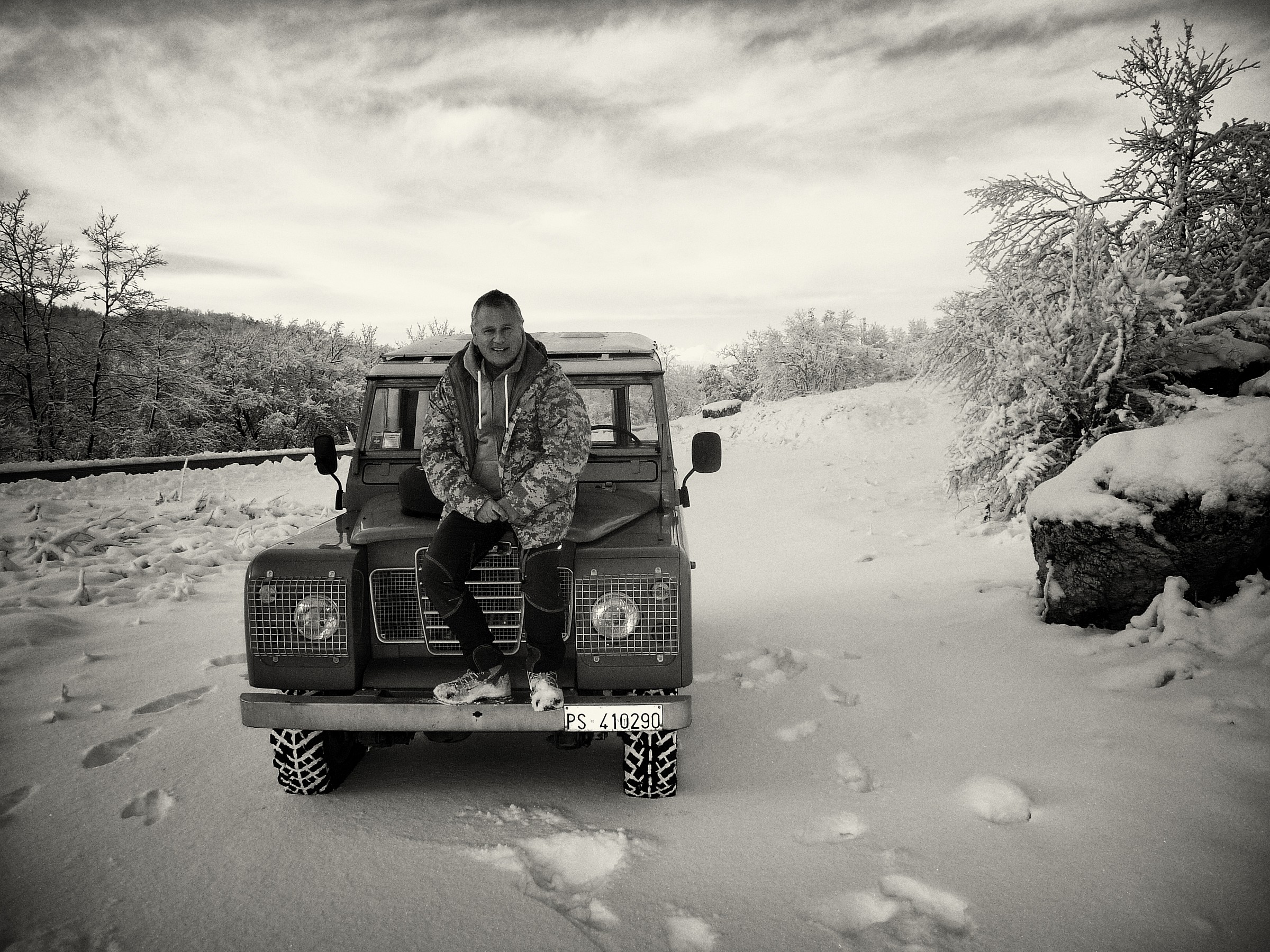 self-portrait with my old Land