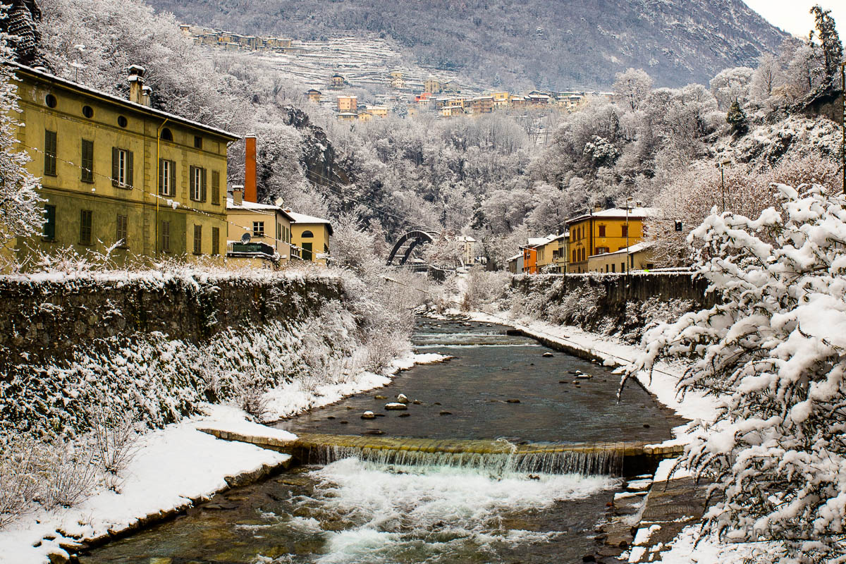 Sondrio and the first snow