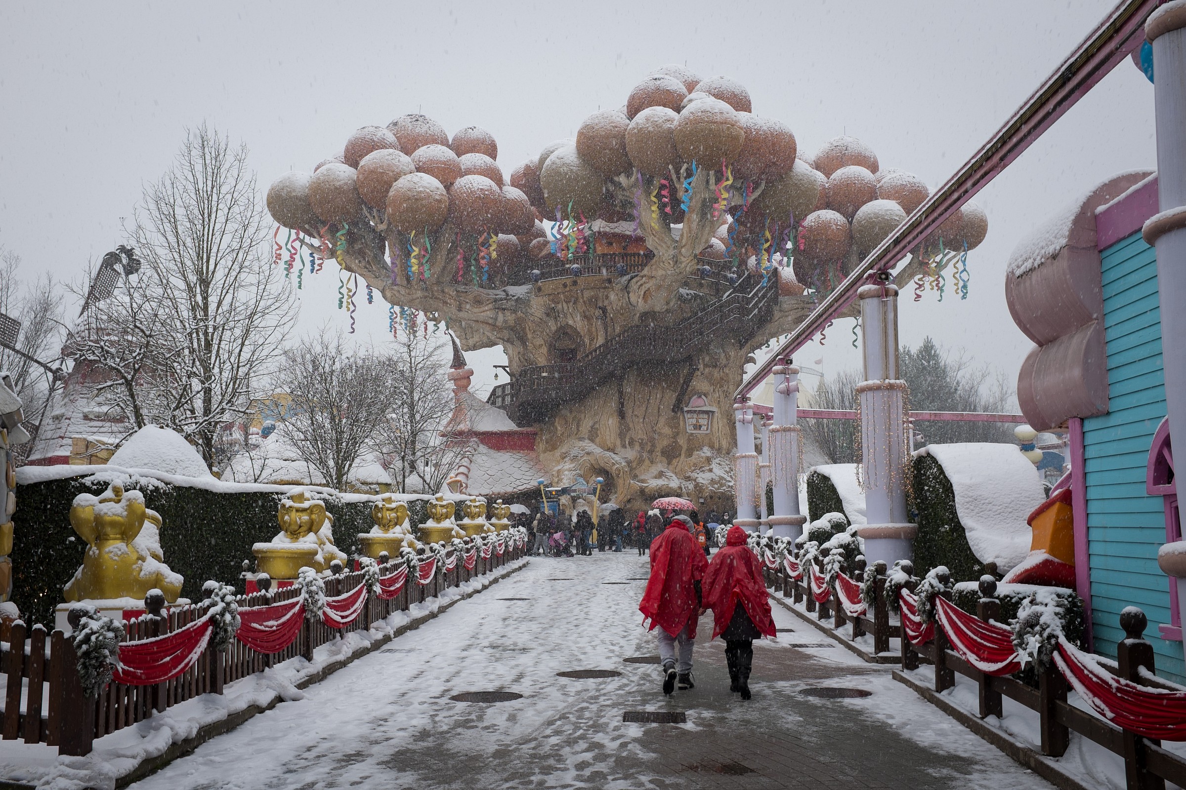 Gardaland in the Snow