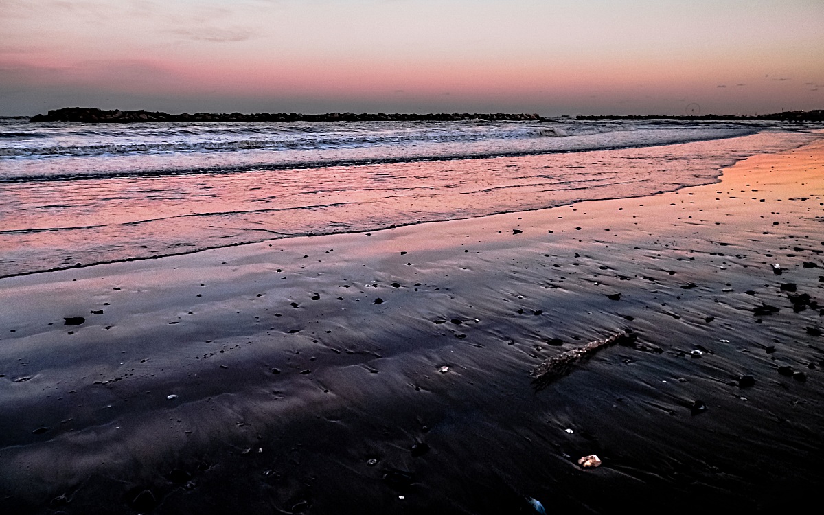 il tramonto al freddo !