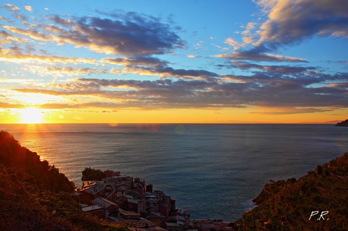 Manarola at sunset