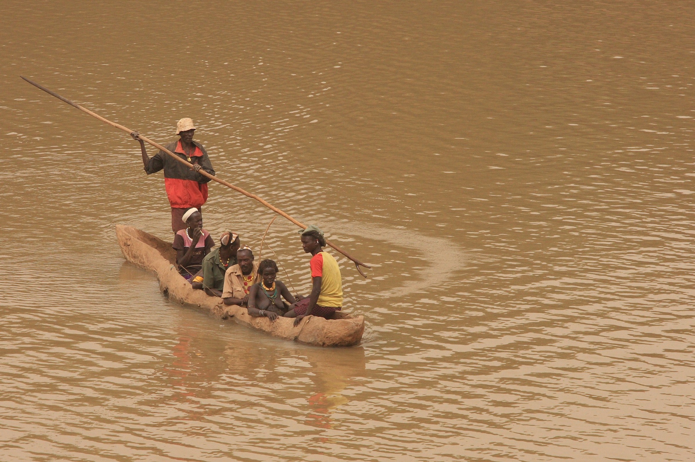 canoeing on the river homo