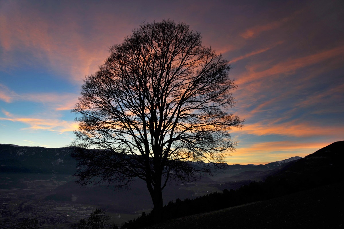 The sunset from Amaten at Brunico