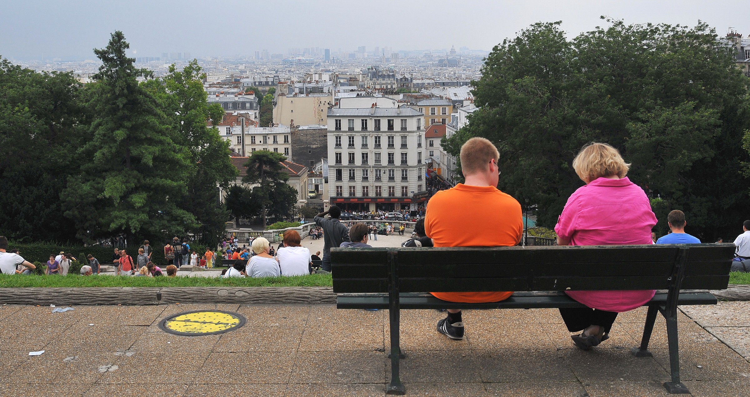 view of Paris from the steps of the Sacred Heart