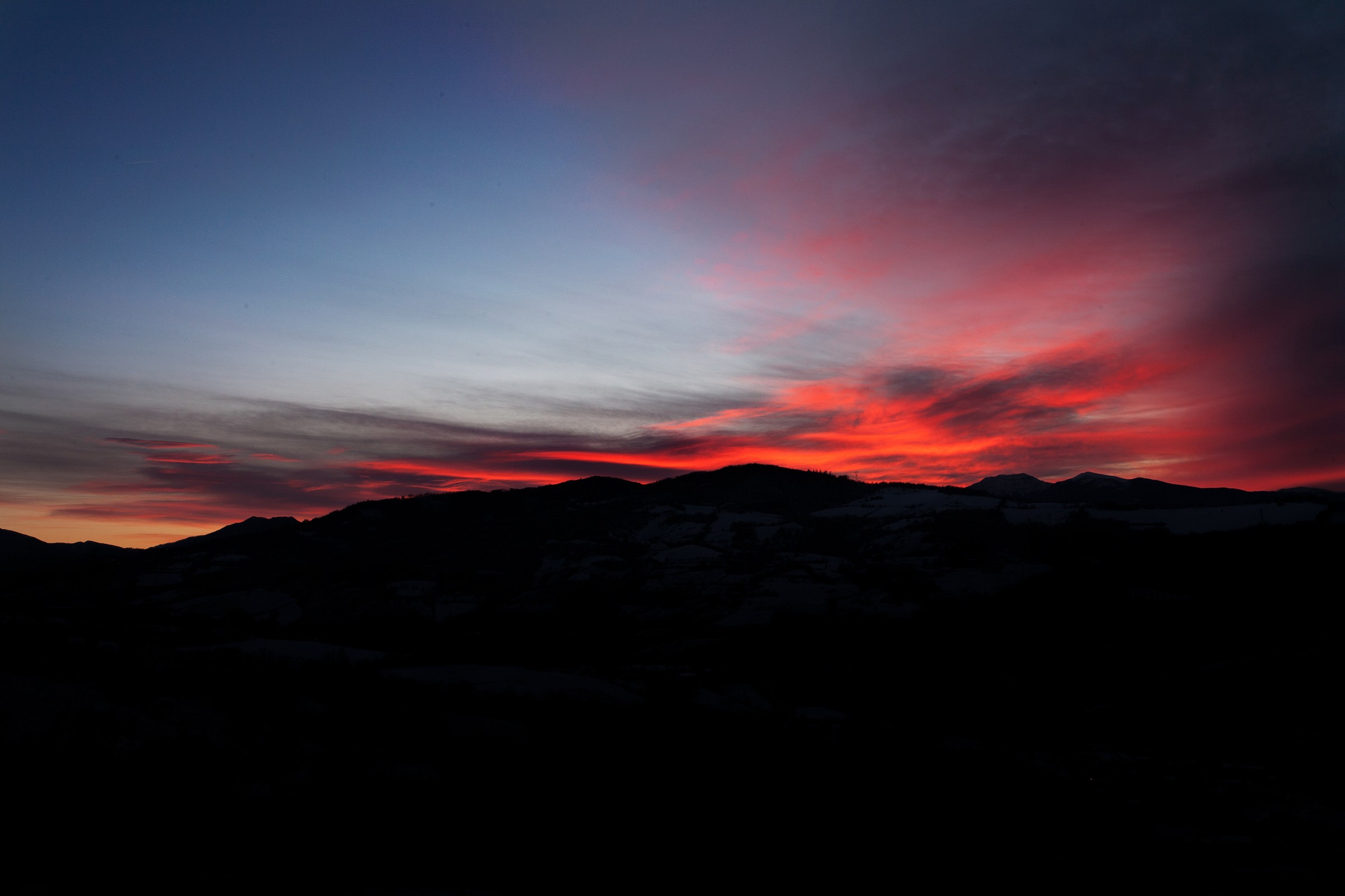 Tramonto rosso sangue