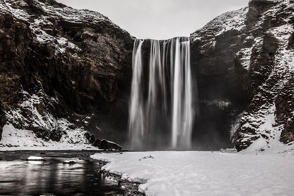 The waterfall Skogafoss