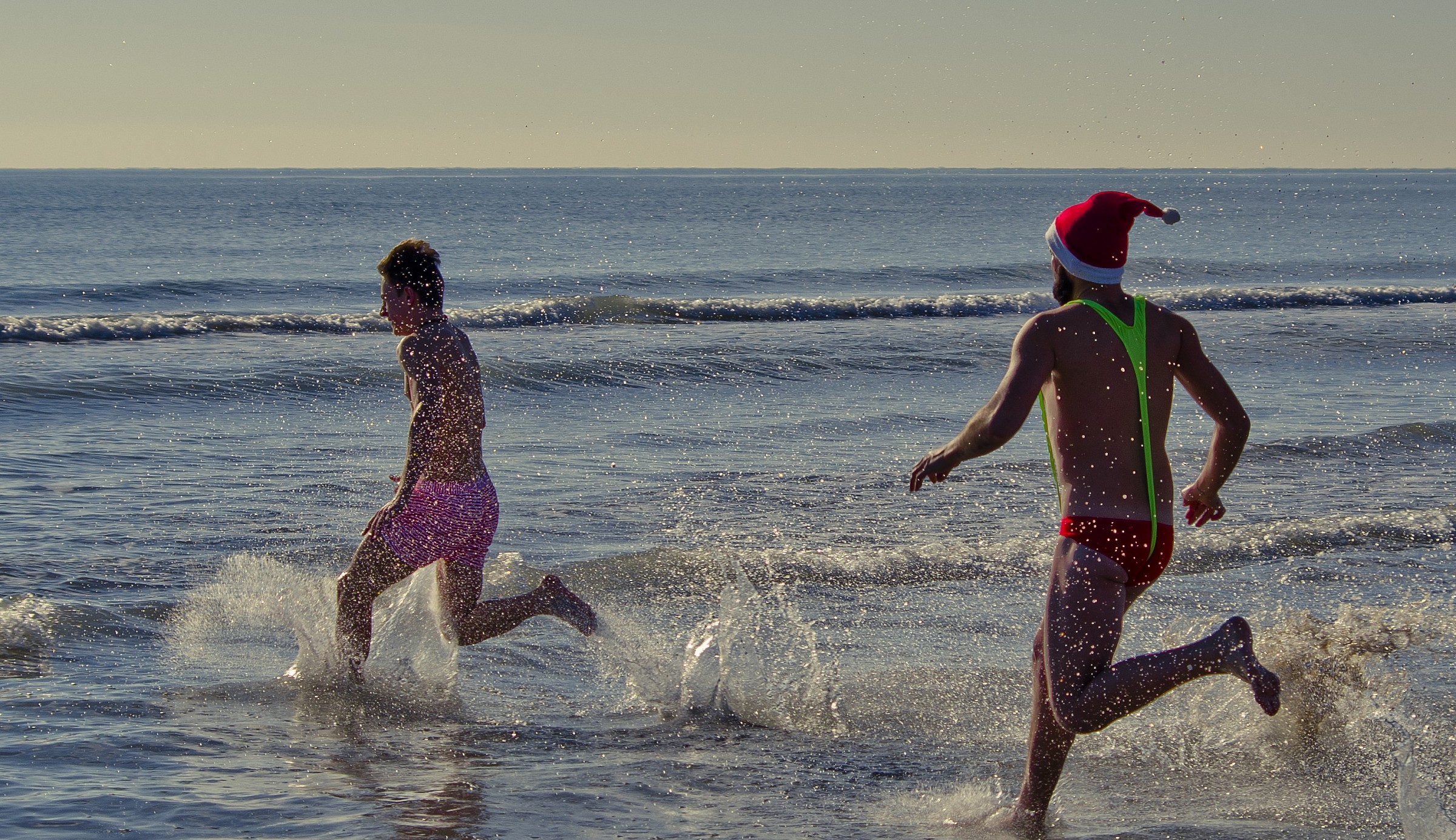 Babbo Natale fa il bagno a Bibione