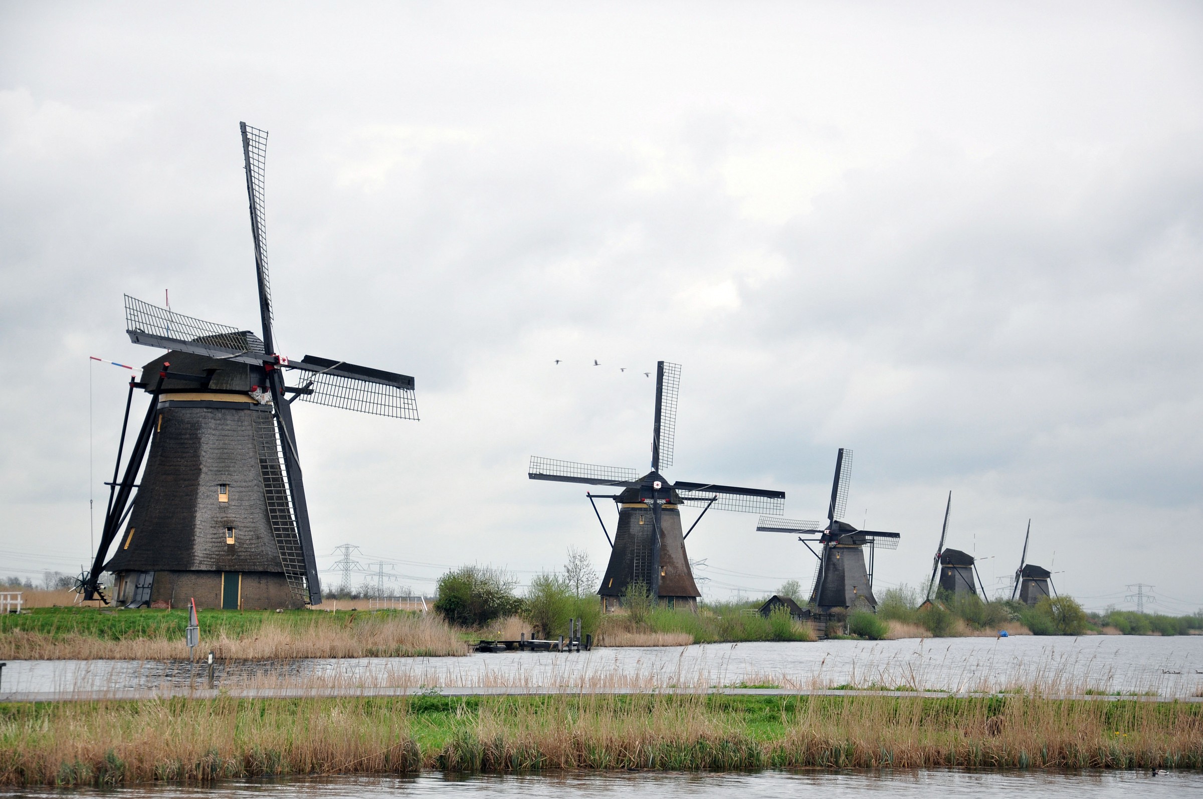 Kinderdijk Netherlands in April 2013