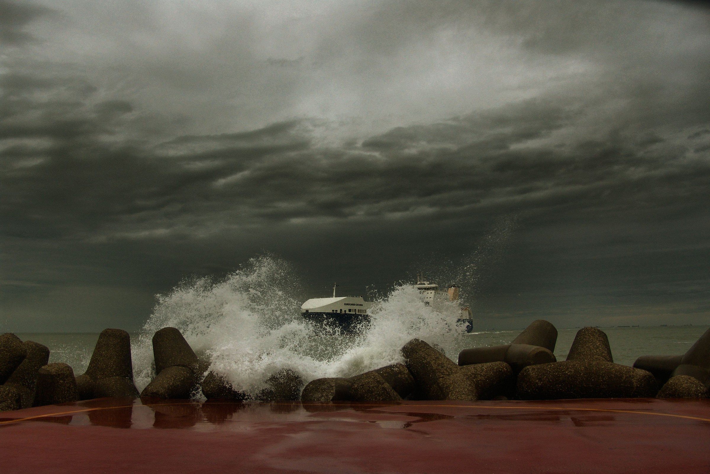 Appeared from the waves