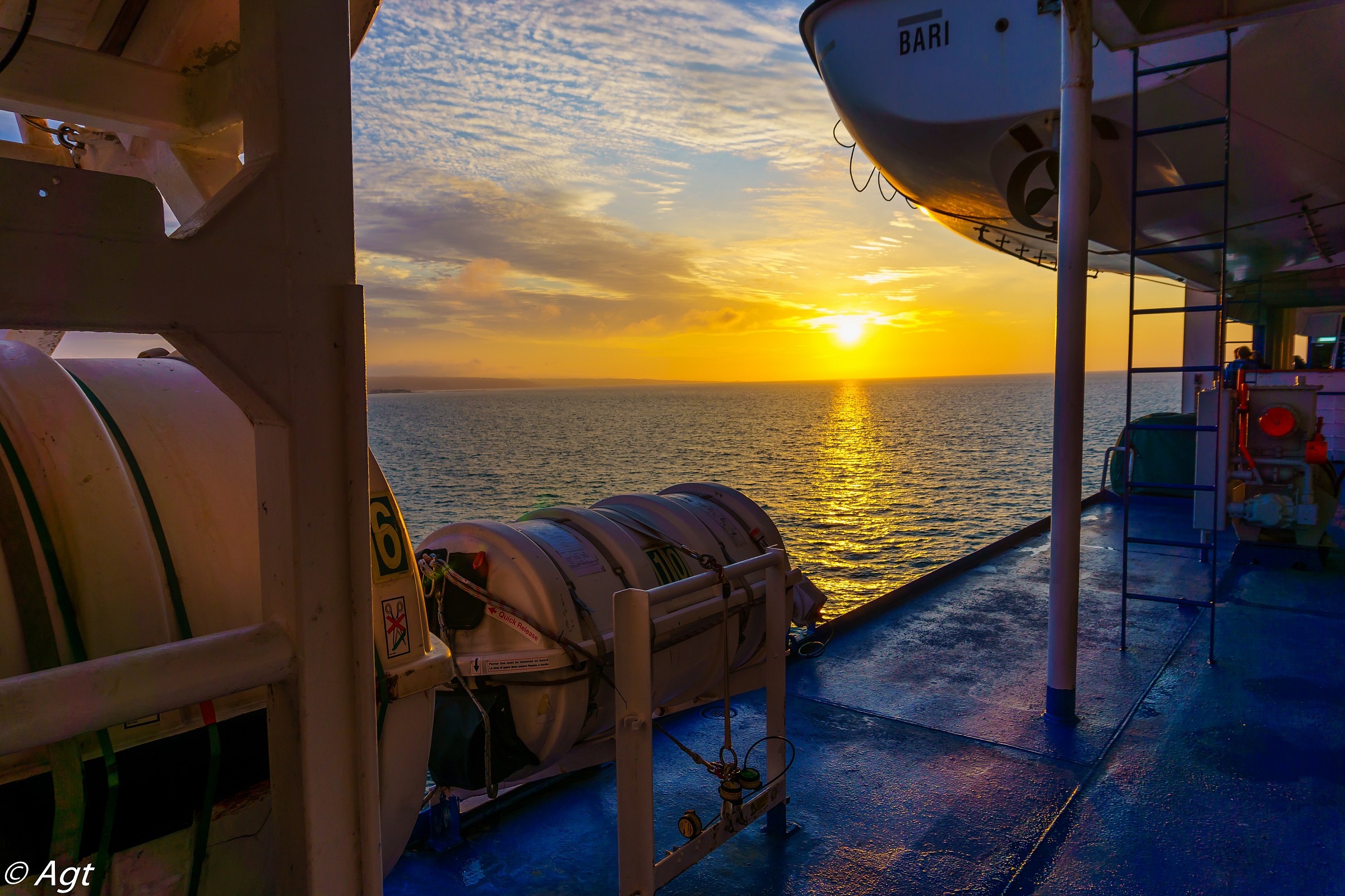 Sunset on the English Channel