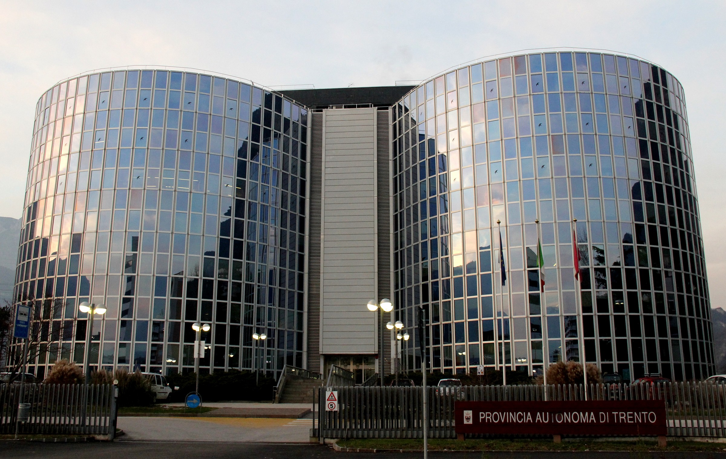 Riflessi sulle torri al tramonto