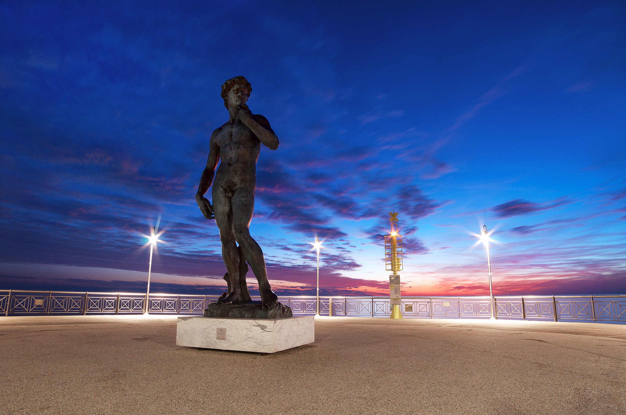 Il David al tramonto