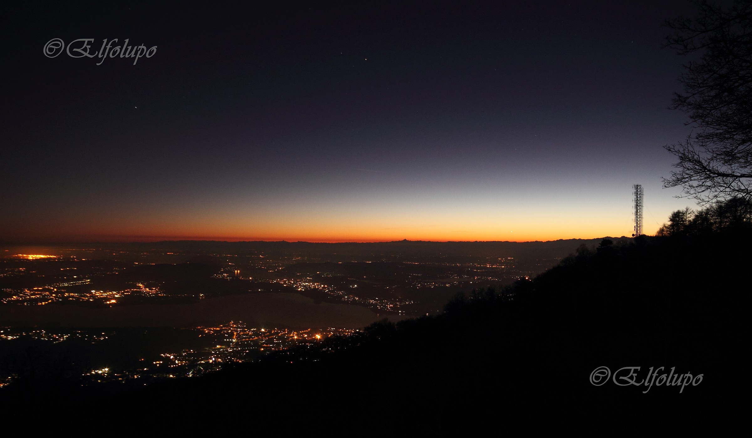 Tramonto sul Varesotto