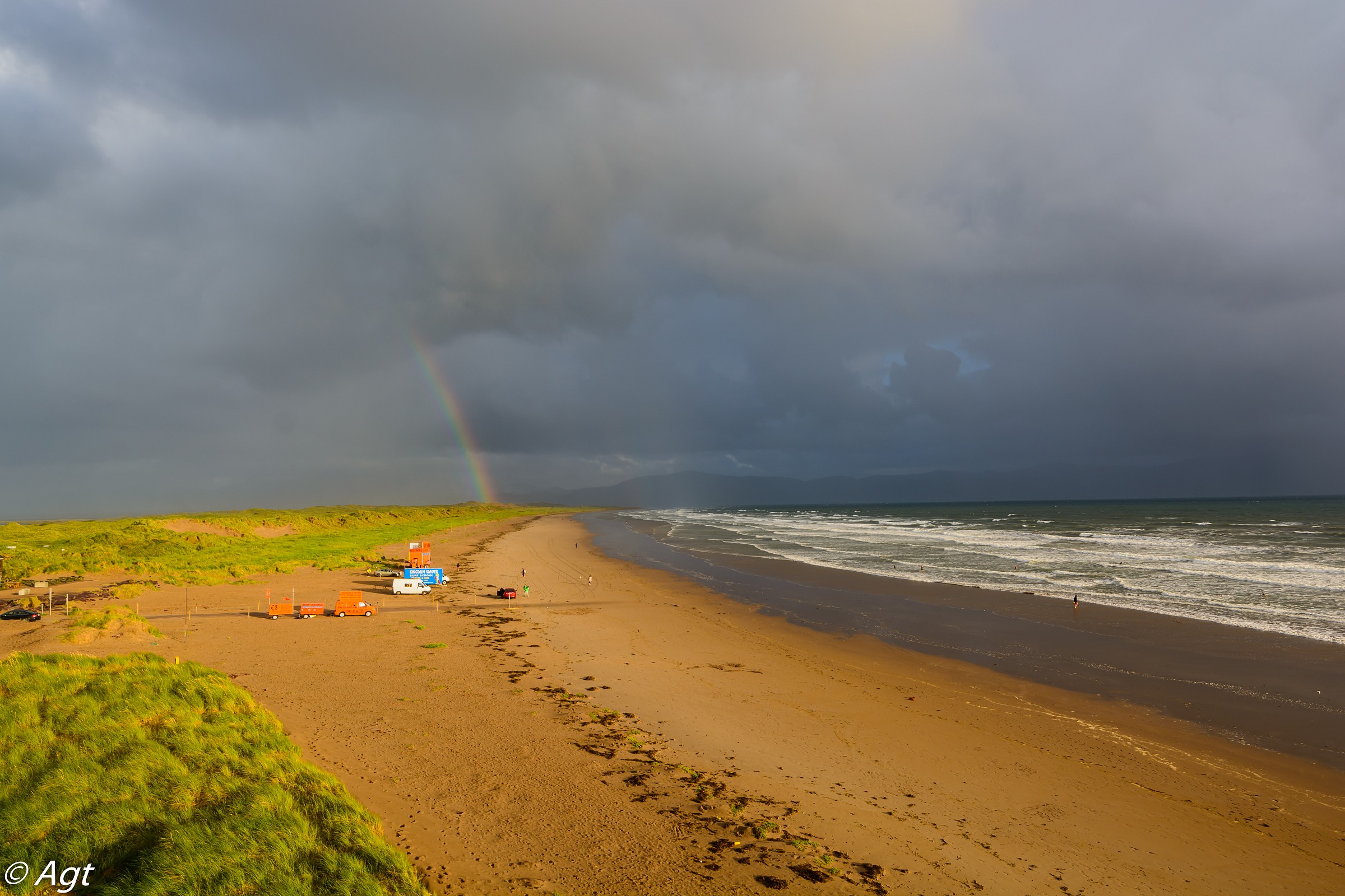 Rainbow on the beach