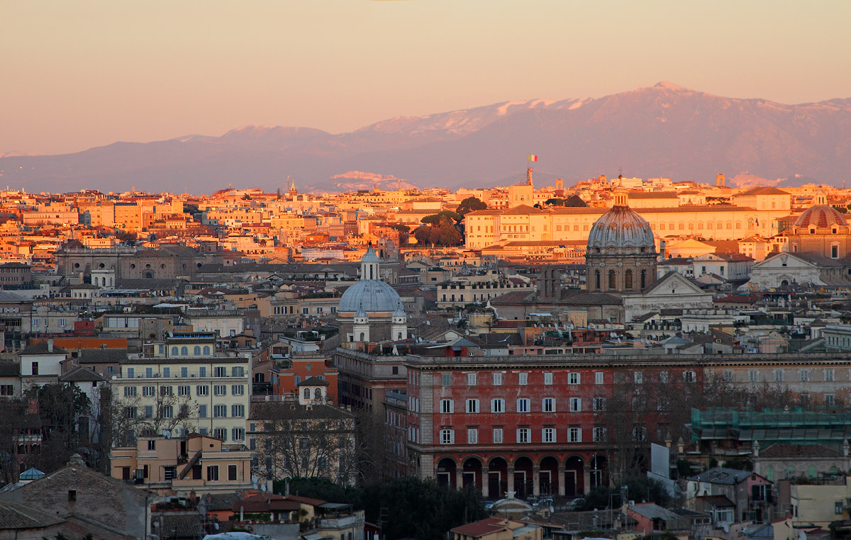 Rome at sunset