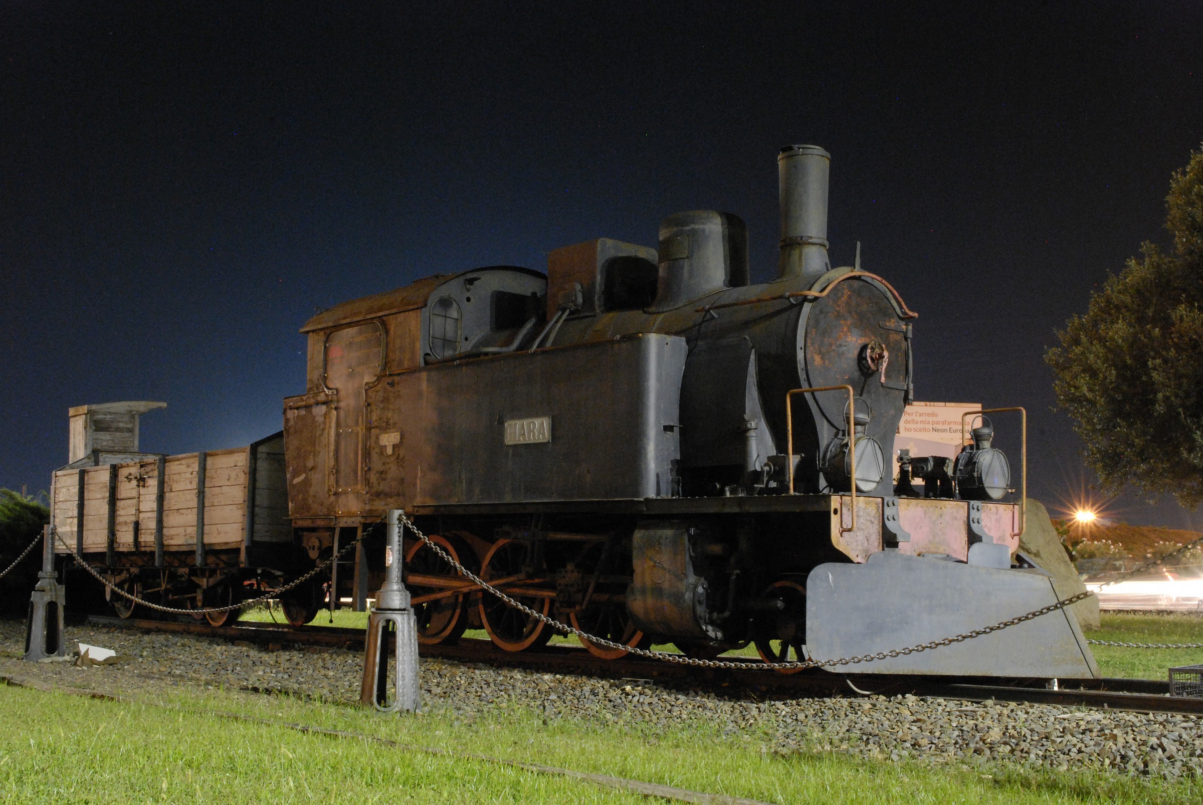 Old train of the Giara in Sardinia