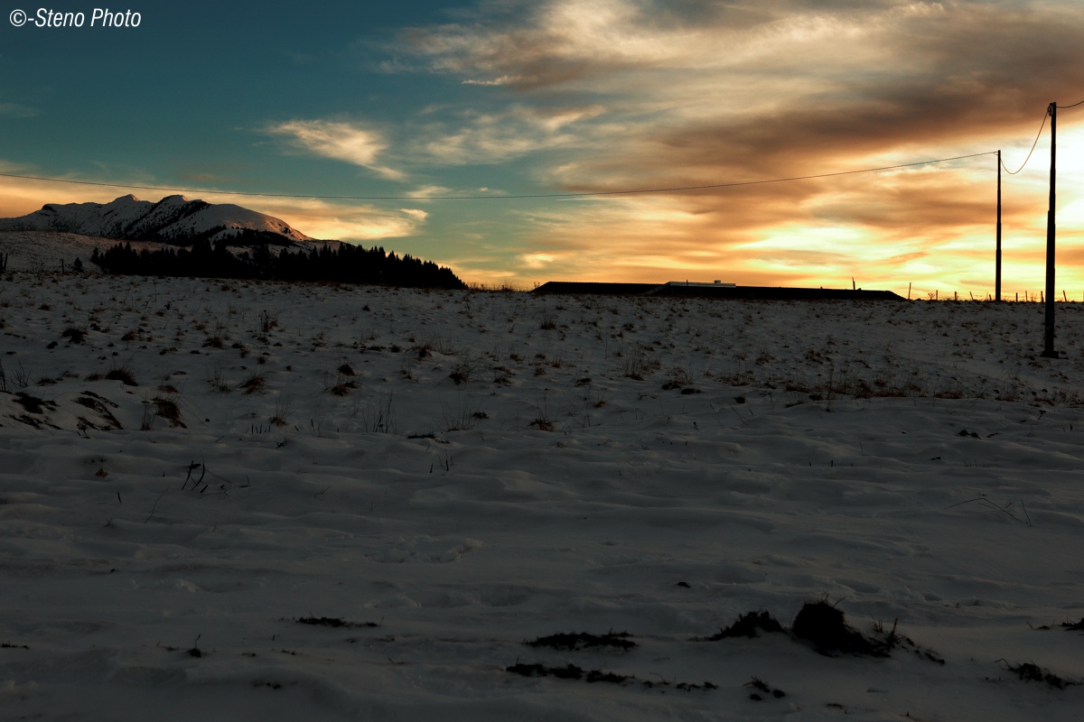 Evening falls on Mount Coppolo