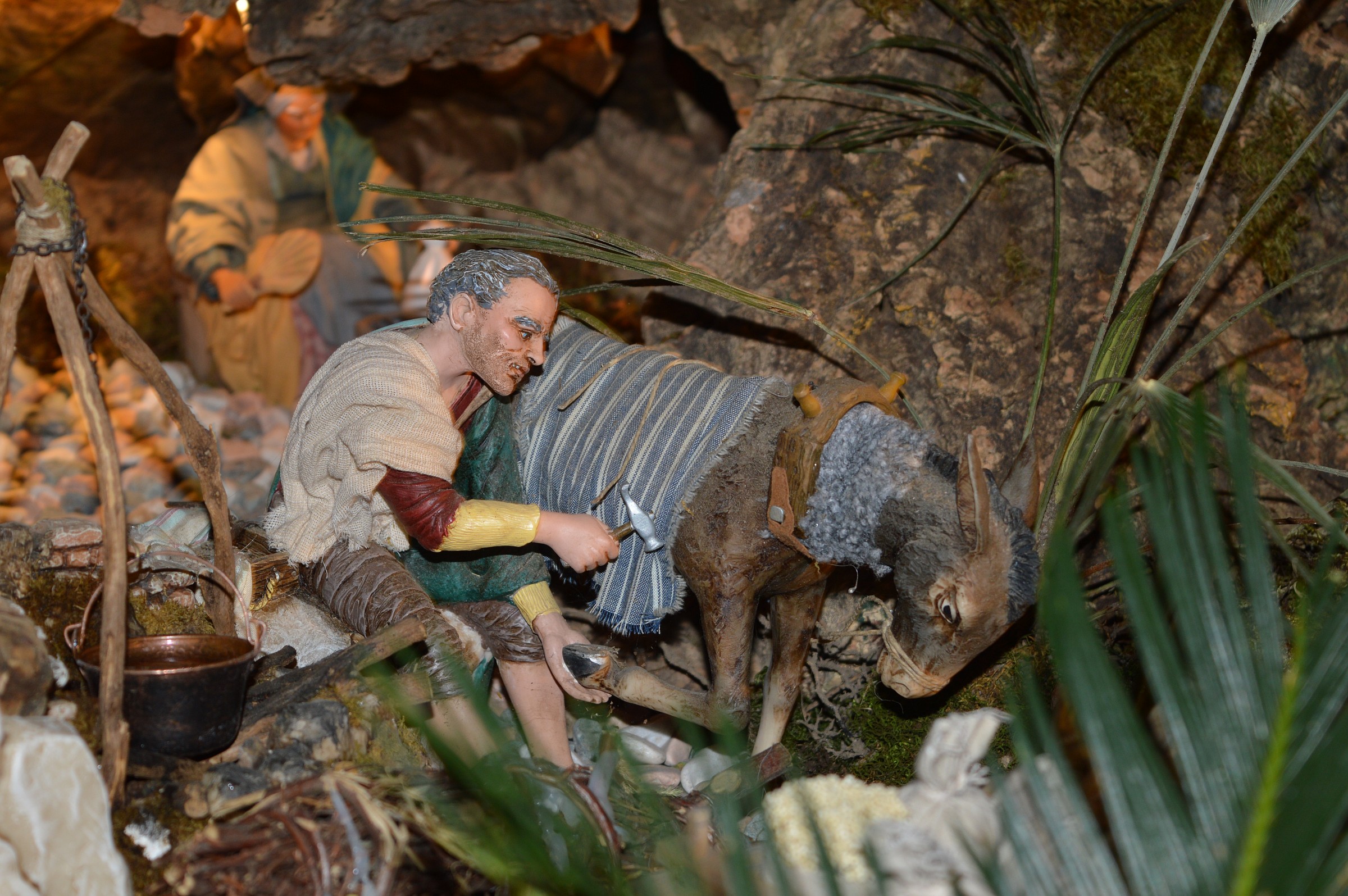 Particolare del presepe di S. Gemolo Valganna - Varese