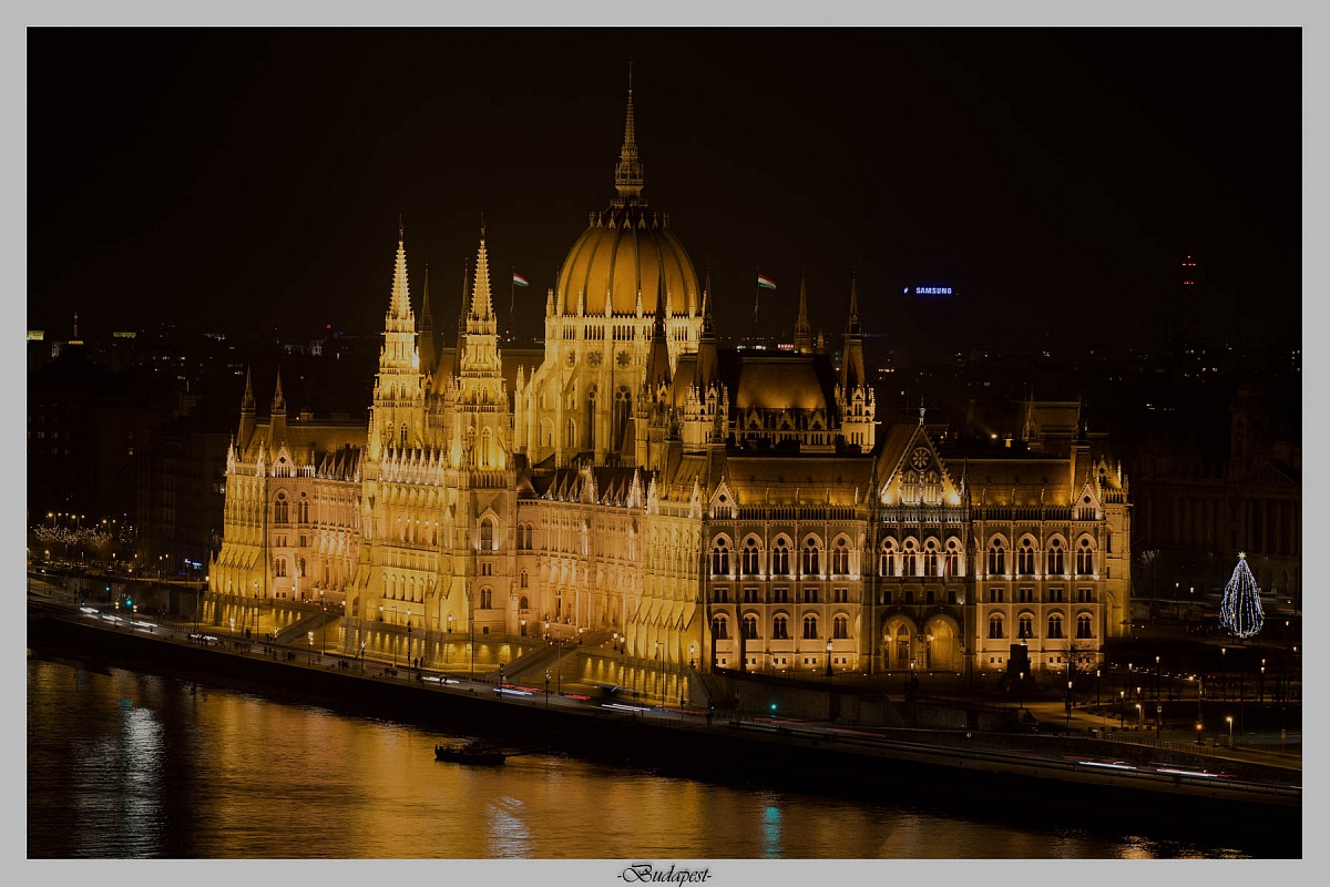 Vedute del Parlamento notturne(Budapest)
