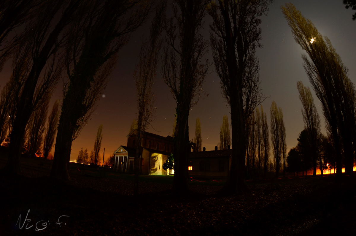 San Michele in Insula at night