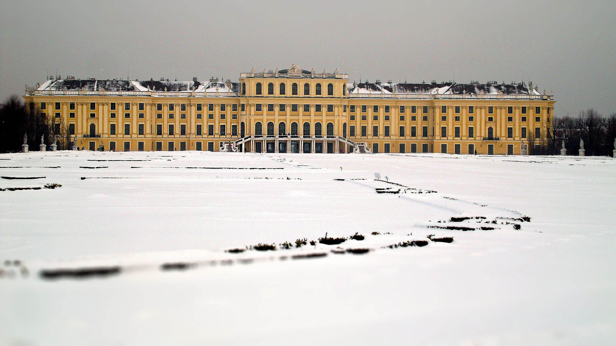 The general winter. Schonbrunn, Wien