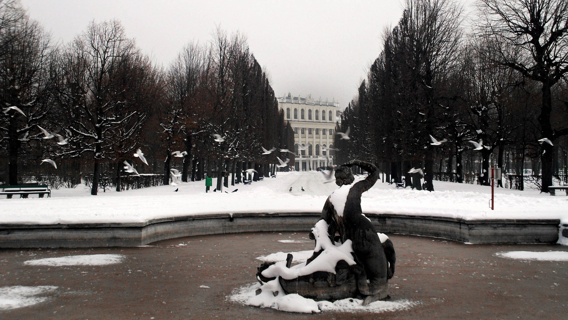 The general winter. Schonbrunn, Wien