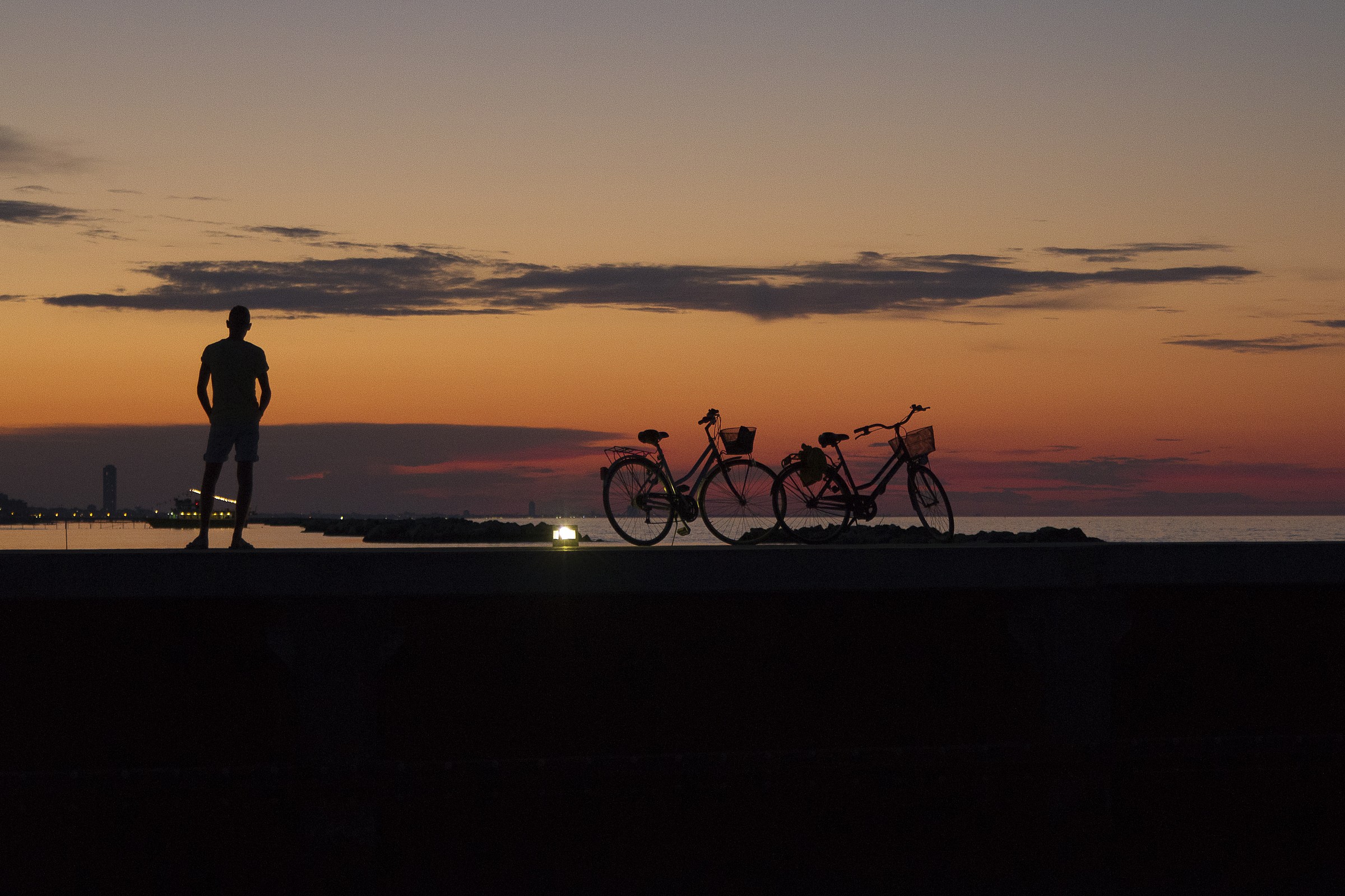 ammirando il tramonto