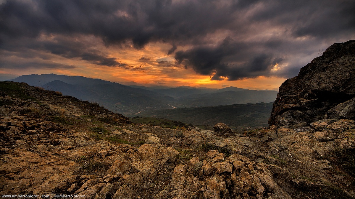 Stone Parcelara at sunset