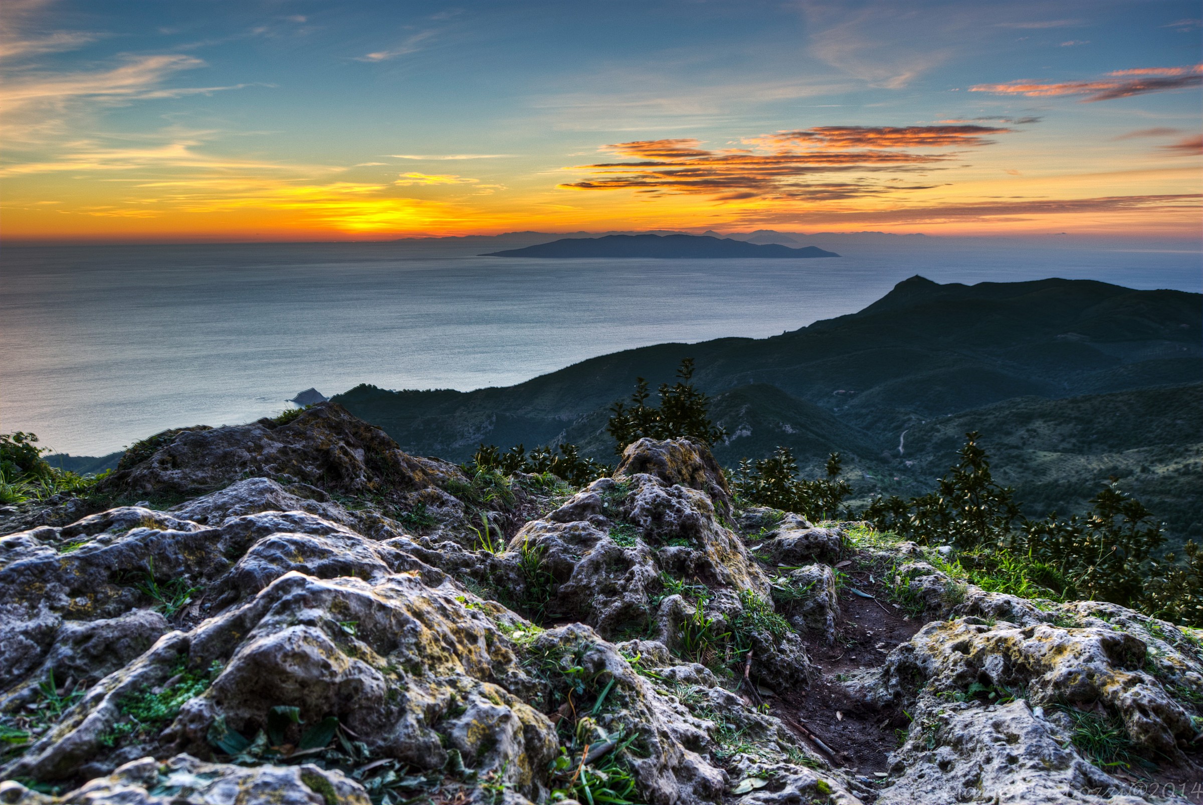 Tramonto sul Monte Argentario