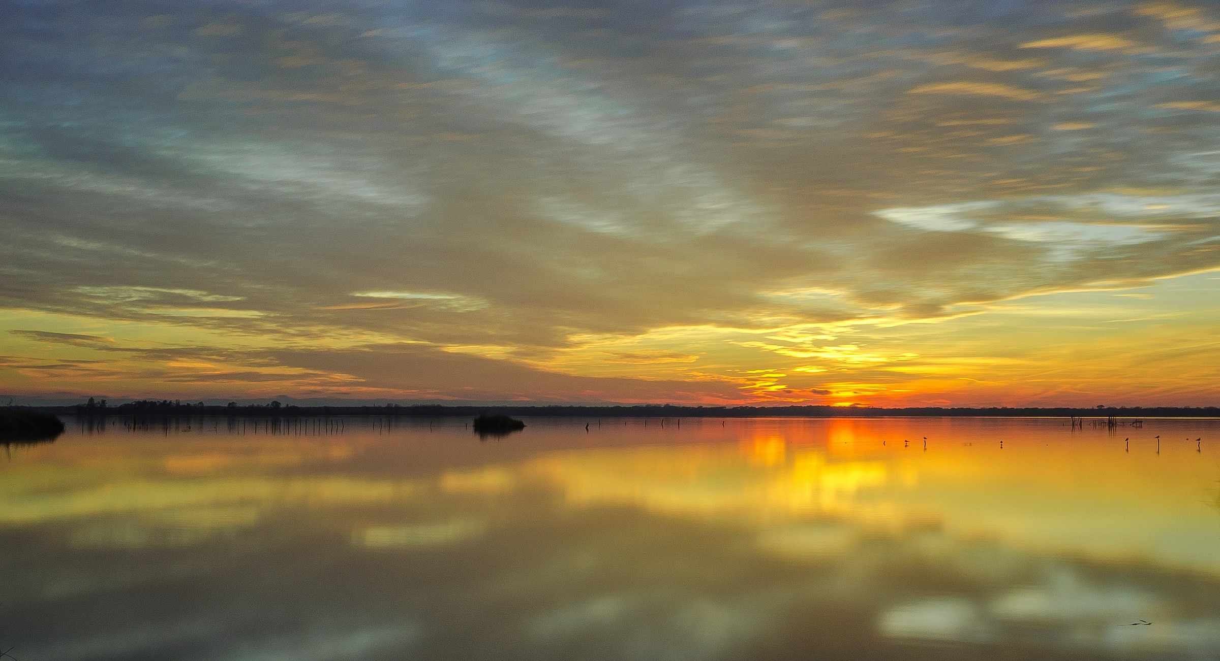 Massaciuccoli's sunset